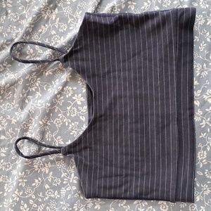 Tribe Kelley Blue and White Striped Bra Size Small